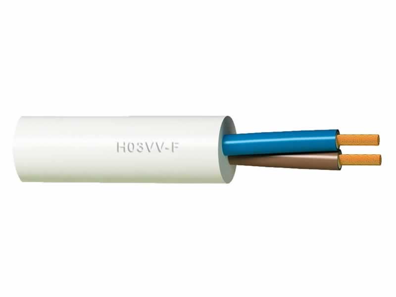 H03VV-F,H03VVH2-F cabo,Cabo de cobre 300V redondo / plano de PVC isolado com bainha de PVC
