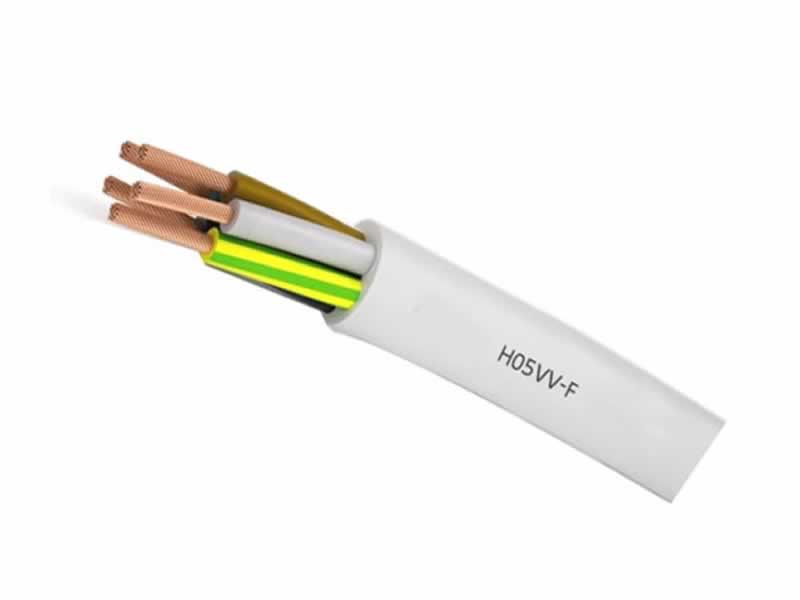 H05VV-F,H05VVH2-F cabo,300 / 500V cobre redondo / plano de PVC isolado com cabo revestido de PVC