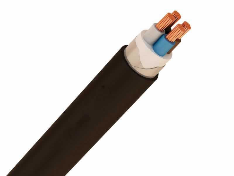 N2XBY,NA2XBY cabo,0,6 / 1Kv cobre XLPE isolação dupla fita de aço galvanizado armadura cabo de alimentação de bainha de PVC.