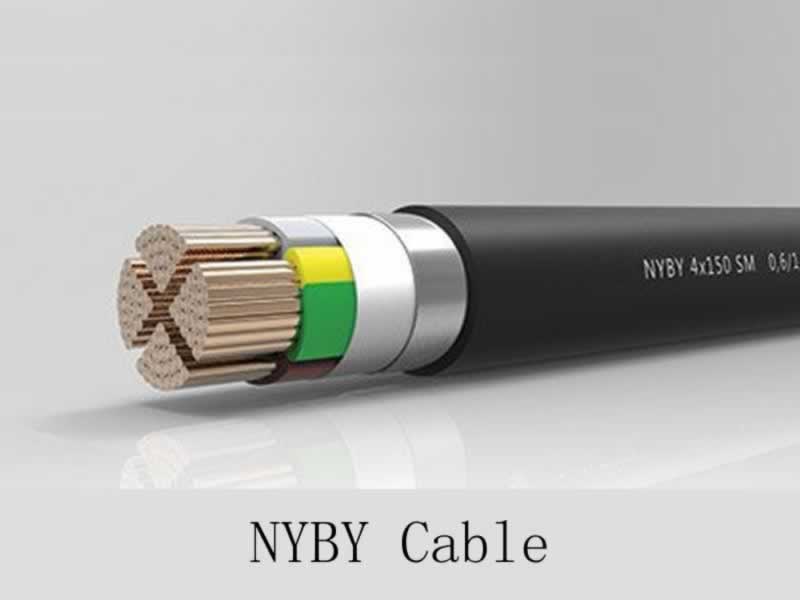 NYBY,NYBY-J,NYBY-0 cabo,0,6 / 1kv cobre PVC isolado PVC aço revestido com fitas galvanizadas cabo blindado de energia e controle
