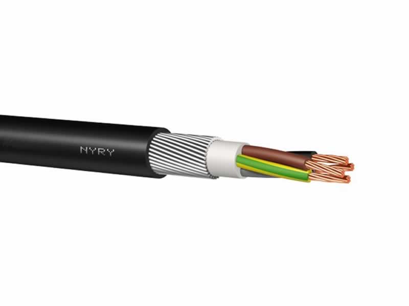 NYRY,NYRY-J,NYRY-O cabo,0,6 / 1kv de cobre com isolamento de PVC de PVC revestido com fio redondo blindado de energia e cabo de controle